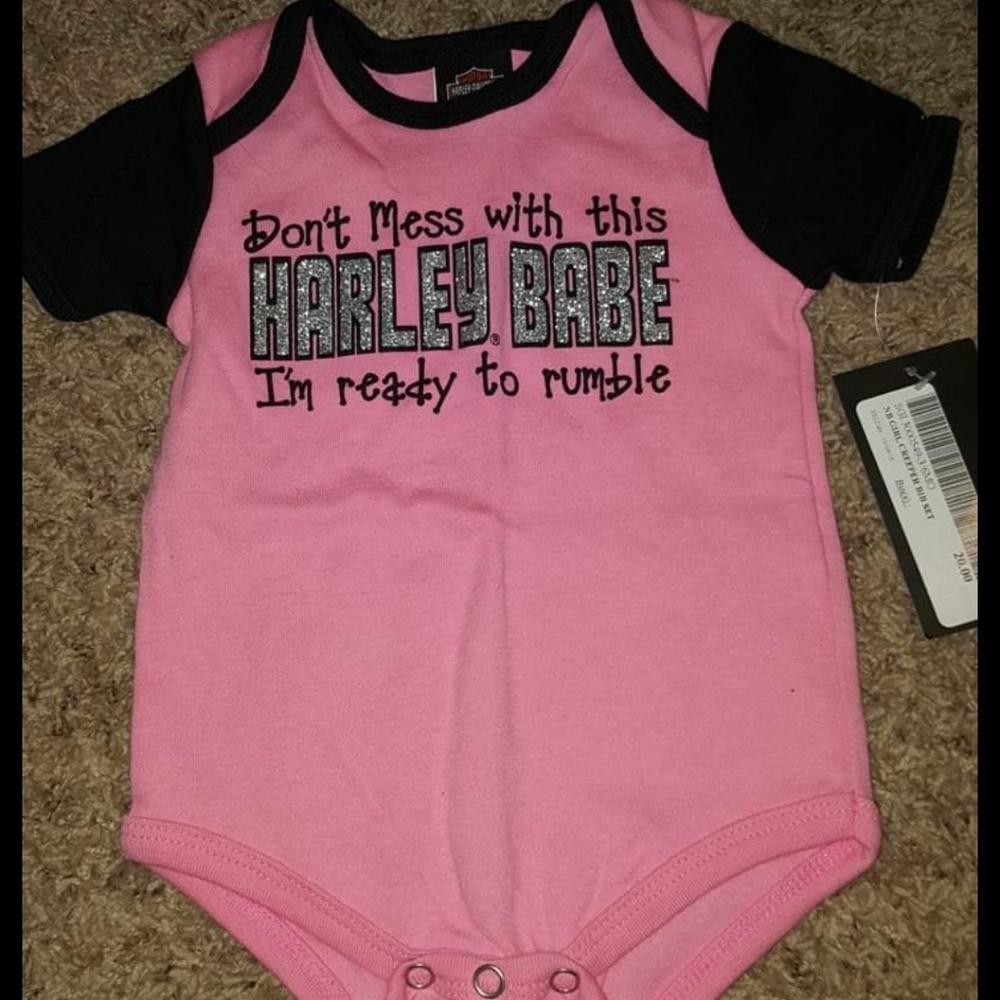 Deals on Bundles! 3/6mo Harley Davidson onesie